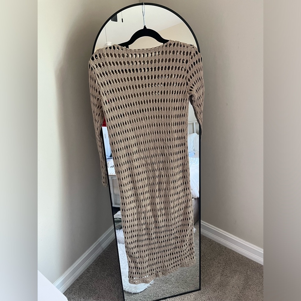 Zara Knit Long Sleeve Dress - Picture 7 of 8